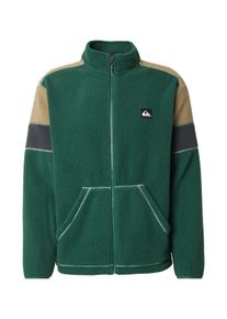 Quiksilver Bluza polarowa funkcyjna 'CLEAN COAST BLO' dla mężczyzn ciemny beż / ciemny niebieski / zielony Rozmiar M