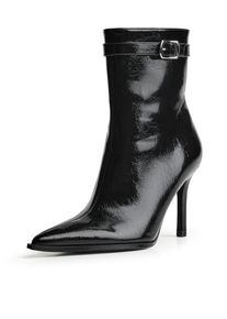 Bershka Stiefelette Damen schwarz Größe 36 Unifarben