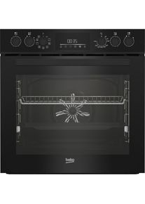 Beko , Elektro-Herd-Set »BBUM 1132B«, mit 1-fach-Teleskopauszug , Schwarz , SteamShine-Reinigung