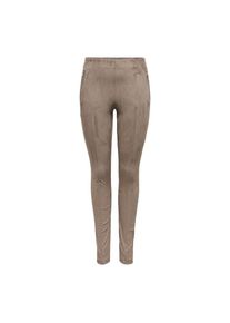 Only, Damen, Leggings &raquo;ONLANGALI LIFE ZIP FAUX S LEGGING CC PNT&laquo;, Walnut, L&auml;nge 32, S (36) -L&auml;nge 32, Walnut, Bequeme Leggings von Only