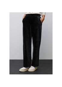 Street One, Damen, Cordhose mit Stretch und seitliche Taschen, Black, L&auml;nge 30, 46 -L&auml;nge 30, Black, Casual Fit Cordhose von Street One