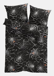 bonprix Lenjerie de pat cu design Halloween, negru, 1x 80/80 cm, 1x 135/200 cm