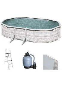 GRE Finlandia Oval 500x300x120cm - Oberirdischer Stahlpool