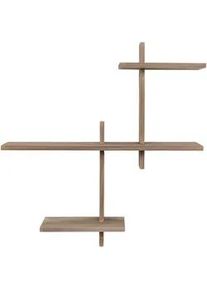 House Nordic Xxxl Wandregal , Braun , Holz , 53x56x15 cm , hängend , Kleinmöbel
