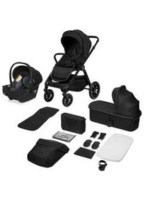 lionelo Kinderwagenset , Schwarz , 3-teilig , 62x115x94 cm , EN 1888 , Baby on Tour, Kinderwagen, Kombikinderwagen