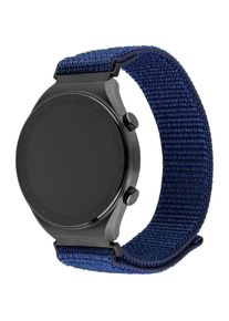Fixed Nylon-Sportarmband mit Schnellverschluss 22 mm für Smartwatch, dunkelblau (22 mm, Nylon), Uhrenarmband, Blau