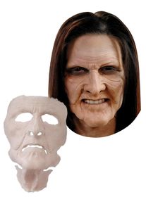Special FX Schrumpelhexe Maske zum Ankleben