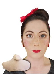 Special FX No Nose Maskenteil zum Ankleben