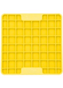 LickiMat Tuff Playdate Futtermatte, 15x15cm, yellow