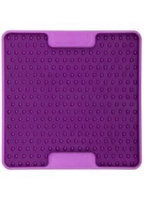 LickiMat Tuff Soother Futtermatte, 15x15cm, purple