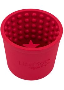 LickiMat Yoggie Pot Schleckbecher, ø9,5x9,5cm, rot