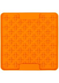 LickiMat Buddy Futtermatte, 15x15cm, orange