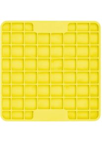LickiMat Playdate Futtermatte, 15x15cm, yellow