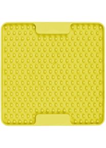 LickiMat Soother Futtermatte, 15x15cm, yellow