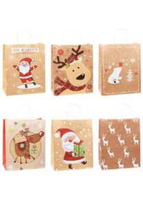 Tsi, Geschenkverpackung, 12 Geschenktaschen Weihnachten Serie 1.6 Motiv sortiert 26,0 x 32,0 cm (Geschenktüte, 1 x)