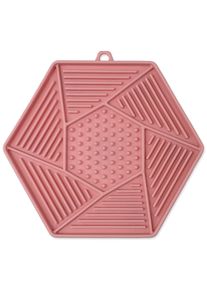 Podložka lízacia Epic Pet Lick&Snack hexagon svetlo ružový 17x15cm