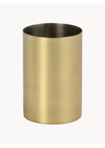 Andrea House Kubek na szczoteczki Grace Złoty Metal S 9,5 x G 6,5 cm