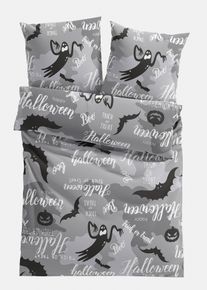 bonprix Lenjerie de pat cu design Halloween, negru, 1x 80/80 cm, 1x 135/200 cm