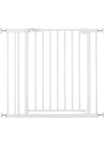 hauck Türschutzgitter »Open N Stop 2 Set inklusive Verlängerung 9 cm in weiß, Größe B/H/T: 84 cm x 77 cm x 1,5 cm