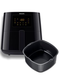 Philips Heißluftfritteuse »XL HD9270/93 6,2l« 2000 W mit 7 Voreinstellungen und Warmhaltefunktion, zusätzliche Back-Schale in schwarz