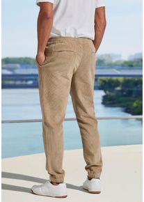 John Devin Herren Jogger Pants in camel ,Gr&ouml;&szlig;e S (44/46), Witt, 98% Baumwolle, 2% Elasthan