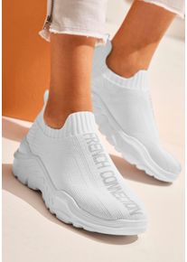 French Connection Damen Sneaker in wei&szlig; ,Gr&ouml;&szlig;e 43, Witt, 100% Textil