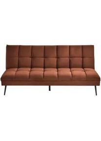 Mid.you Schlafsofa , Rostfarben , Textil , 178x84x98 cm , Liegefunktion , Wohnzimmer, Sofas & Couches, Schlafsofas, Klappsofas
