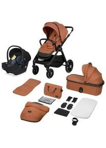lionelo Kinderwagenset , Cognac , 3-teilig , 62x115x94 cm , EN 1888 , Baby on Tour, Kinderwagen, Kombikinderwagen
