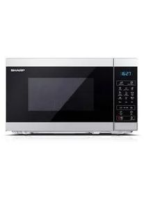 Sharp Mikrowelle , Schwarz, Silberfarben , Metall, Kunststoff , 44x25.8x32.4 cm , Digitaldisplay, Garraumbeleuchtung, Grillfunktion, Tageszeitanzeige, Auftaufunktion nach Gewicht oder Zeit, LED-Display, Auftaufunktion, digitaler Timer, Automatik-Kochprogramme, Timerfunktion , Küchen, Küchenelektrogeräte, Mikrowellen
