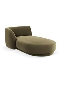 Micadoni Chaiselongue links Miley aus Samt grün , Textil , 90x70x156 cm , Hergestellt in Europa, Oeko-Tex® , Wohnzimmer, Sofas & Couches, Sofas, Recamieren