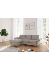 Sit & More Sit & More Ecksofa , Taupe , Textil , Ottomane links, L-Form , 251x164 cm , Goldenes M, Oeko-Tex® Standard 100, Made in Europe, DGM-Klimapakt , Schlafen auf Sitzhöhe, Rücken echt, Armteil links, Armteil rechts , Wohnzimmer, Sofas & Couches, Wohnlandschaften, Ecksofas