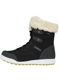 GUGGEN Mountain Snowboots 'Winterstiefel HPC56 Echtleder mit Kunstfell wasserdicht' Damen schwarz Größe 40