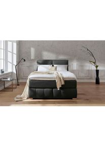 Home Affaire , Boxspringbett »Wehma«, inkl. Topper in 3 verschiedenen Matratzen, auch in Samtstoff , anthrazit