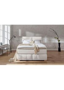 Home Affaire , Boxspringbett »Wehma«, inkl. Topper in 3 verschiedenen Matratzen, auch in Samtstoff , natur