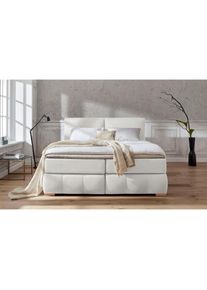 Home Affaire , Boxspringbett »Wehma«, inkl. Topper in 3 verschiedenen Matratzen, auch in Samtstoff , natur