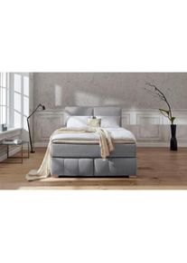 Home Affaire , Boxspringbett »Wehma«, inkl. Topper in 3 verschiedenen Matratzen, auch in Samtstoff , grau