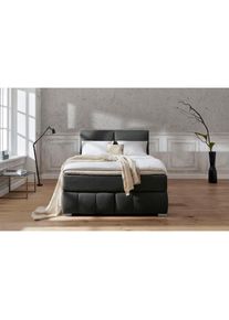 Home Affaire , Boxspringbett »Wehma«, inkl. Topper in 3 verschiedenen Matratzen, auch in Samtstoff , anthrazit