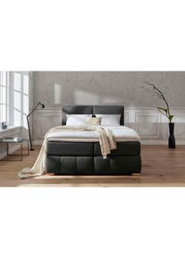 Home Affaire , Boxspringbett »Wehma«, inkl. Topper in 3 verschiedenen Matratzen, auch in Samtstoff , anthrazit