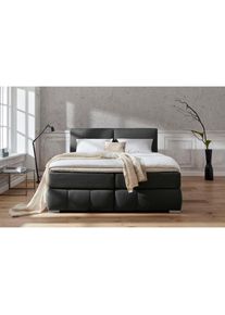 Home Affaire , Boxspringbett »Wehma«, inkl. Topper in 3 verschiedenen Matratzen, auch in Samtstoff , anthrazit