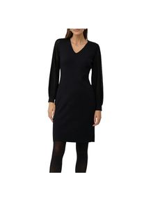 s.Oliver BLACK LABEL, Damen, Strickkleid mit V-Ausschnitt, BLACK, N-Gr, 48 -N-Gr, BLACK, Kleid von s.Oliver BLACK LABEL