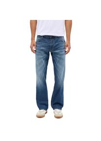 Mustang, Herren, Straight-Jeans &raquo;Herren Style Michigan Straight&laquo;, 583 blau dunkel, L&auml;nge 34, 31 -L&auml;nge 34, 583 blau dunkel, 5-Pocket-Design, Button-