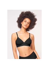 Triumph , Bügelloser BH »Micro Fun«, nahtlos vorgeformte Cups , BLACK , Cup B , 75 -Cup B , 75 , Bügelloser T-Shirt-BH mit nahtlos vorgeformten Cups
