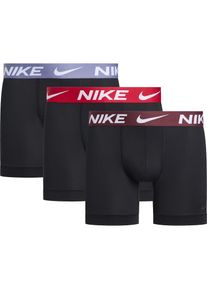 Nike Underwear , Boxer »BOXER BRIEF 3PK«, (Packung, 3 St., 3er), mit NIKE Logo-Elastikbund , BLK WLD INDGO/UNI RED/DRK TM RED WB , XL , XL ,...