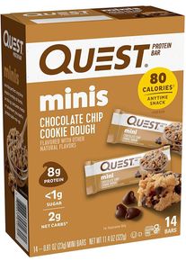 Quest Nutrition Quest Mini Bars, 14 x 23 g Riegel, Chocolate Chip Cookie Dough