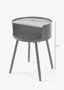 Tavolino con ripiano, Nero, Taglia 56,3 cm, bonprix