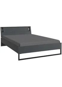 Carryhome Bett , Graphitfarben , Holzwerkstoff , F , 160x200 cm , Made in Germany , Schlafzimmer, Komplette Schlafzimmer und Serien, Schlafzimmerserien