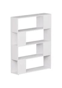 VICCO Raumteiler Eneos Weiß 100 x 124.5 cm , Holzwerkstoff , 3 Fächer , Rechteckig , 100x124.5x24 cm , Wohnzimmer, Raumteiler & Paravents, Raumteiler