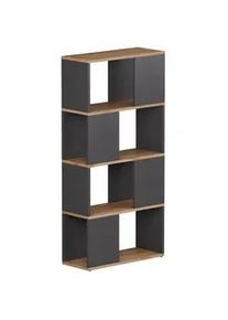VICCO Raumteiler Eneos Anthrazit/Goldkraft Eiche 60 x 124.5 cm , Anthrazit, Eiche Wotan , Holzwerkstoff , 3 Fächer , Rechteckig , 60x124.5x24 cm , Wohnzimmer, Raumteiler & Paravents, Raumteiler