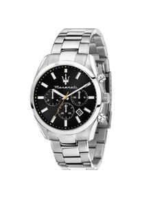 Maserati, Armbanduhr, Attrazione, Silber, (Chronograph, 43 mm)