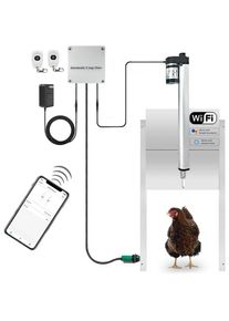 Automatic Chicken Coop Smart Door Compatible With Alexa, Google Assistant, Home Assistant, Tuya - WiFi Electric Opener